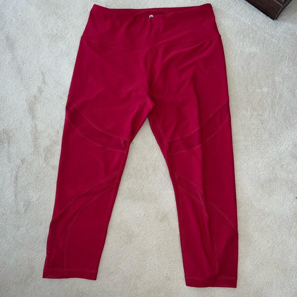 Mesh detailed 90 degree by reflex crop legging